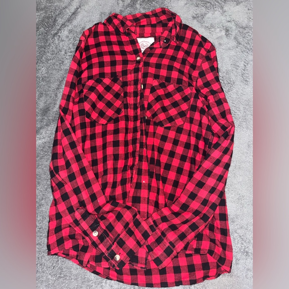 Red and Black SO Flannel